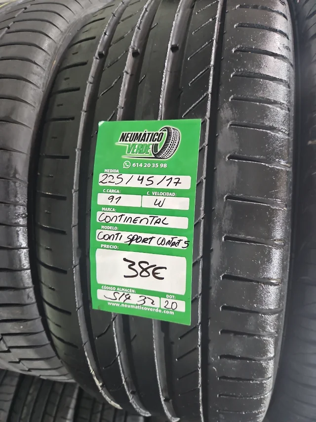225 45 17 91W CONTINENTAL CONTISPORT CONTACT 5