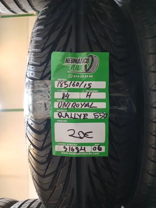 185 60 15 84H UNIROYAL RALLYE 550