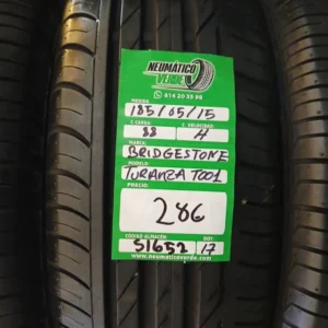 185 65 15 88H BRIDGESTONE TURANZA TOO1