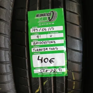 195 65 15 91V BRIDGESTONE TURANZA T005