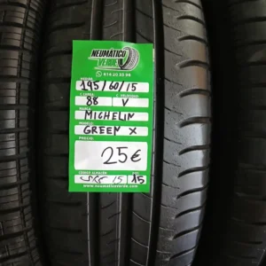 195 60 15 88V MICHELIN GREEN X