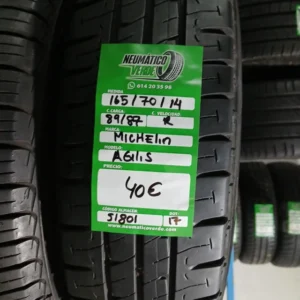 165 70 14 89/87R MICHELIN AGILIS
