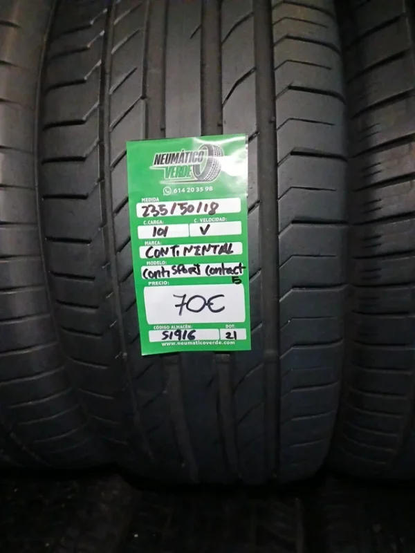 235 50 18 101V CONTINENTAL CONTISPORTCONTACT 5