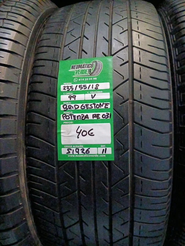 235 55 18 99V BRIDGESTONE POTENZA RE031