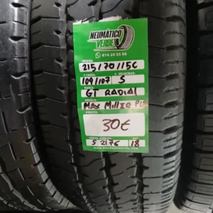 215 70 15 109/107S GT RADIAL MAX MILLER