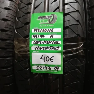 195 60 16 99/97H CONTINENTAL VANCONTACT