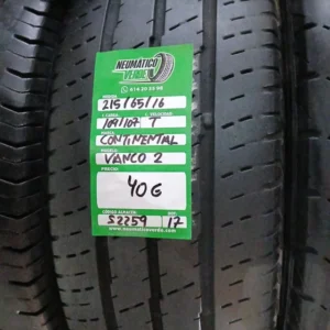 215 65 16 109/107T CONTINENTAL VANCO 2