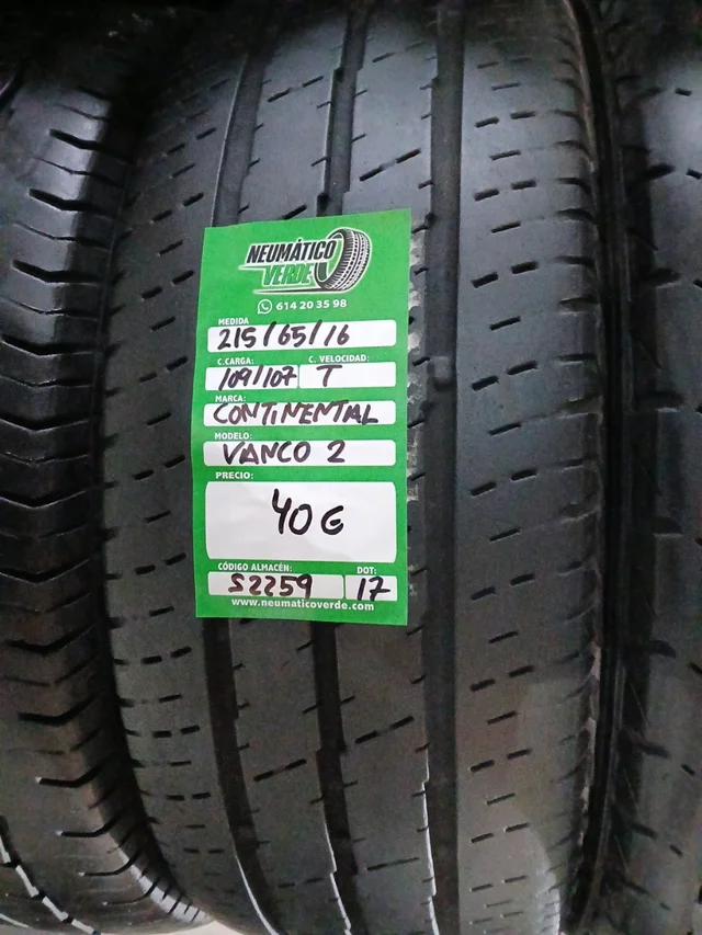 215 65 16 109/107T CONTINENTAL VANCO 2
