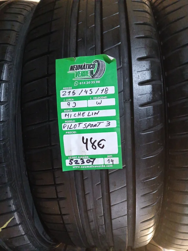 215 45 18 93W MICHELIN PILOT SPORT 3 - Imagen 3
