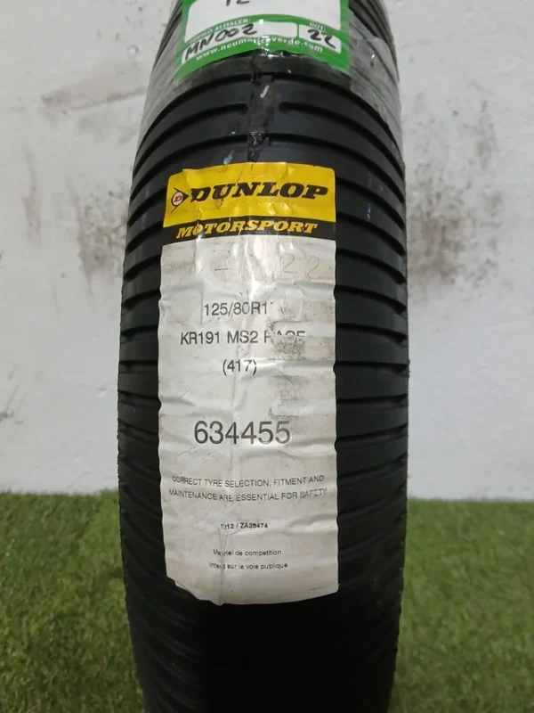 125 80 17 DUNLOP RADIAL KR191 MOTORSPORT - Imagen 4