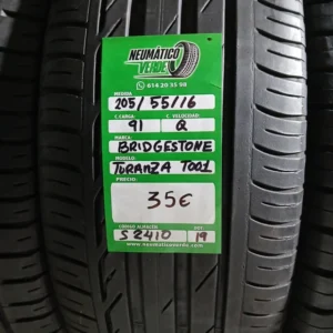 205 55 16 91Q BRIDGESTONE TURANZA TOO1