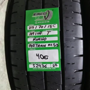 215 70 15C 109/107T KUMHO PORTRAN KC53